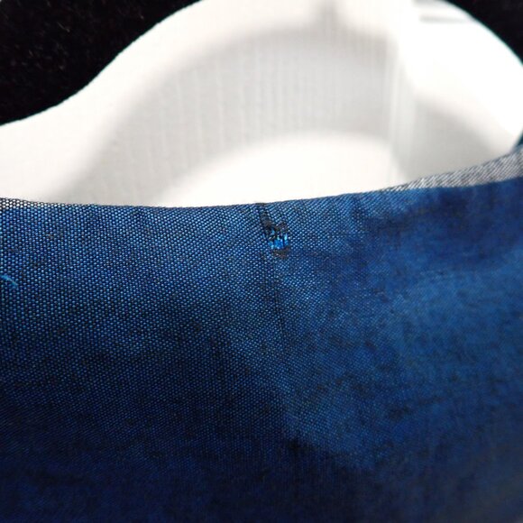 Cute striped puff sleeve 80s-does-50s blouse - Picture 6 of 8